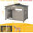 43" Outdoor Wooden Dog House with Removable Floor and Asphalt Roof-2066858615