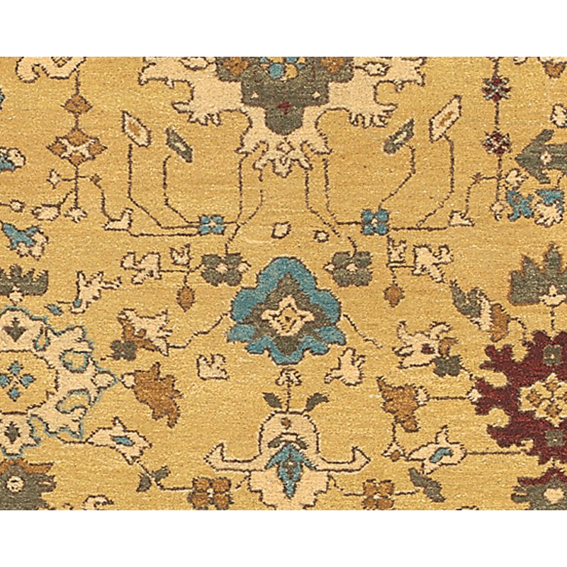 Herat Wool Oriental Area Rug in Beige/Gold, Rectangle 8' x 10'