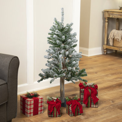 Sapin de Noël artificiel pré-éclairé 3 'avec lumières claires
