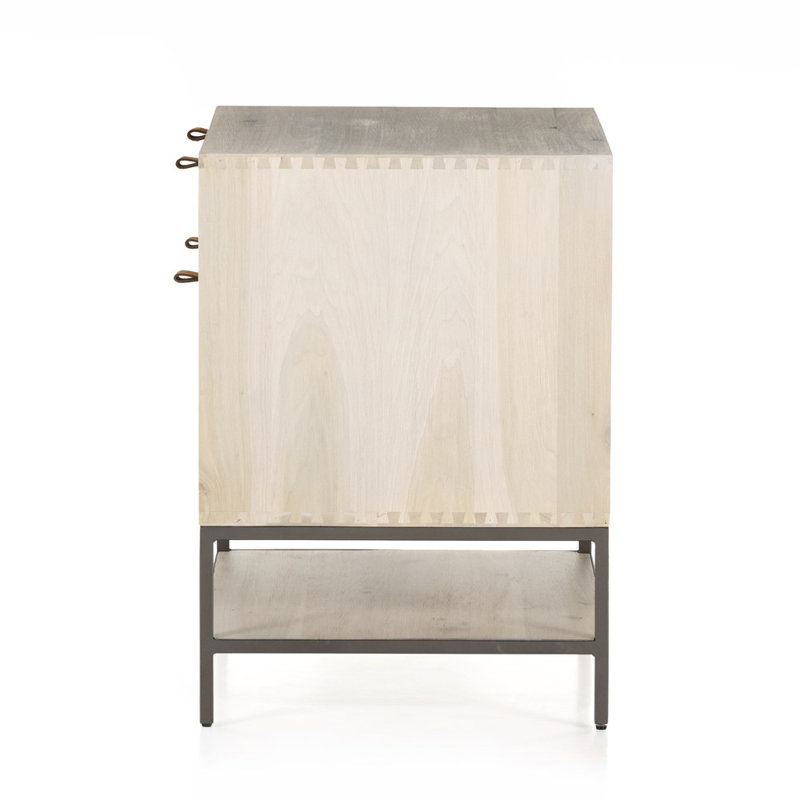 Trey Solid Wood Executive Desk, Dove Poplar