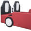 Lit plateforme simple pour voiture de course rouge avec roulettes, assurant une fabrication en forme de voiture durable et une nuit confortable-489501395