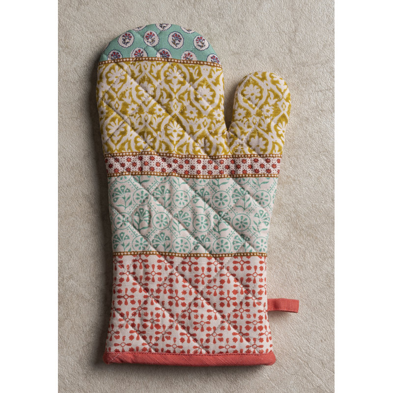 Maison D' Hermine Paisley Cotton Potholder & Oven Mitt Set
