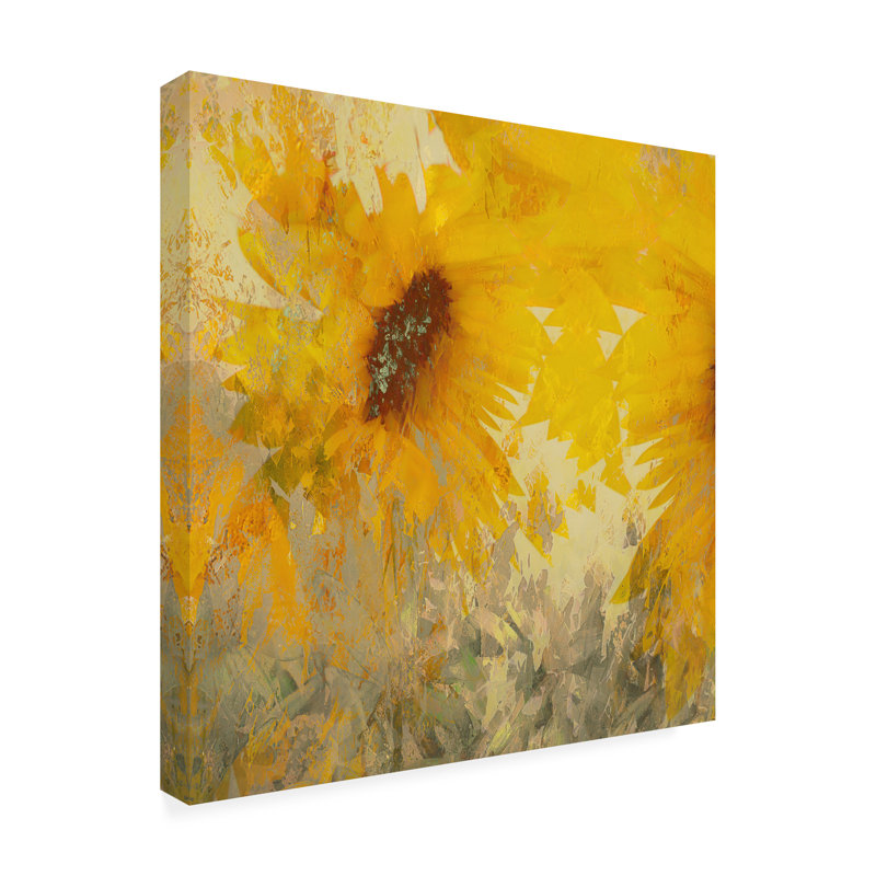 Art sur toile tournesol bologle Nel Talen, H 14 po x l 14 po