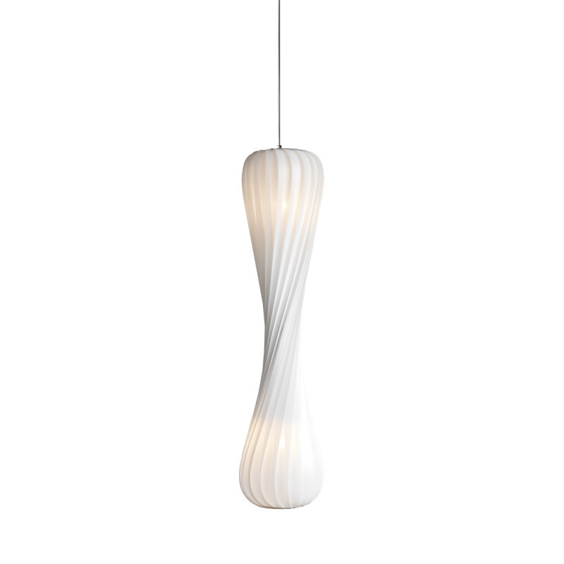 TR7 Pendant, 44.09" H x 9.84" W x 9.84" D, White