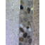 Mélange de mosaïque de galets plats de couleur foncée 12 po x 12 po