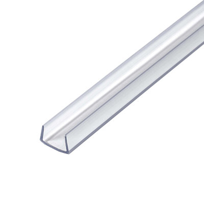 Outwater Plastics 383-Cl Clear 3/8'' Rigid Vinyl Clear Plastic U-Channel/C-Channel 46 Inch Lengths (Pack Of 3)