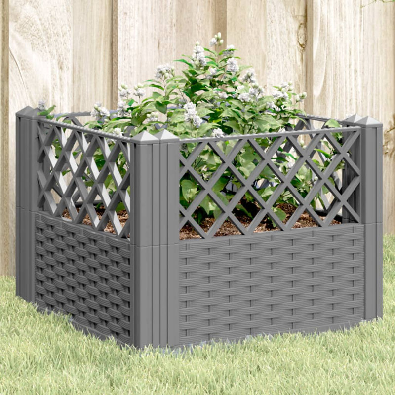 Artel Planter Box, 43.5cm H x 43.5cm W x 43.5cm D, Light Grey