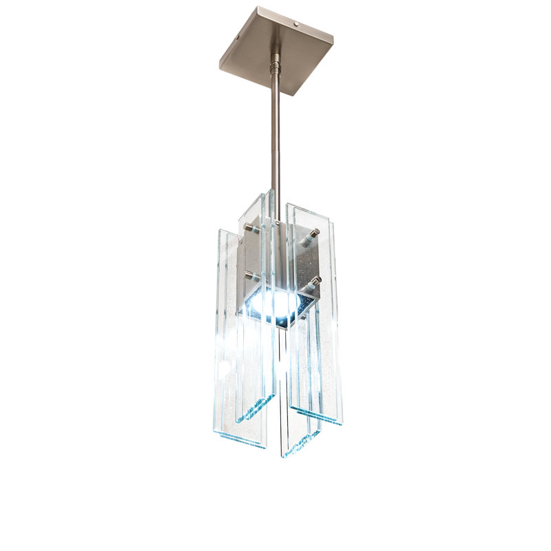 Shutter 1 - Light Pendant, Nickel, Clear
