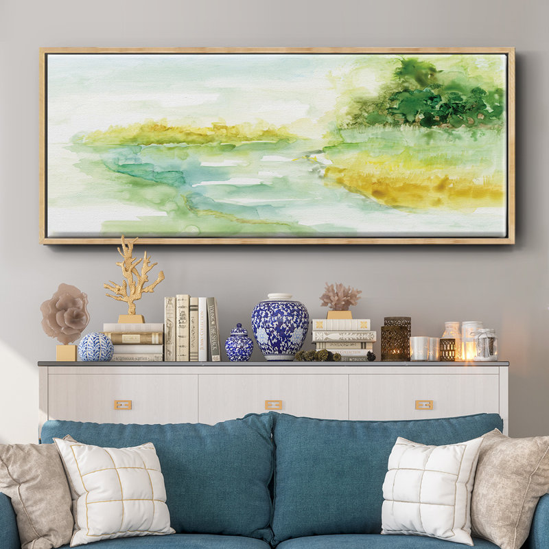 Dreamy Inlet - toile encadrée, H 20 po x l 50 po