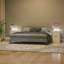 Side Table Pedestal End Table with Built-In Outlets