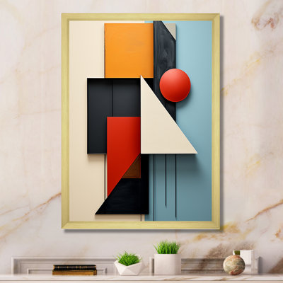Multicolore Essential Geometric Forms I sur impression sur toile