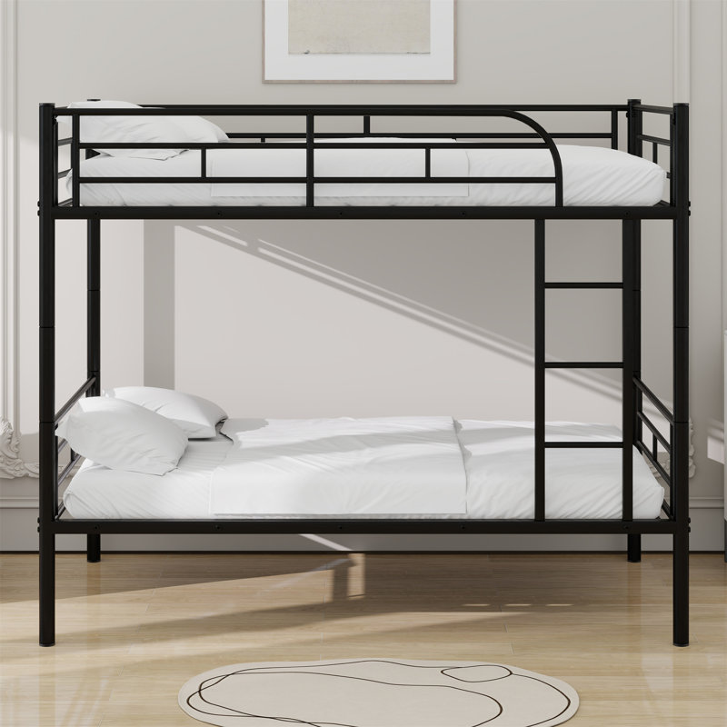 Metal Bunk Bed, Black