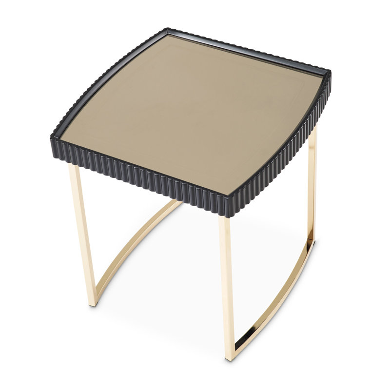 Lisbon End Table, Silken Matte Black