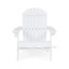 Chaise Adirondack pliante Bellwood en bois blanc avec porte-gobelets
