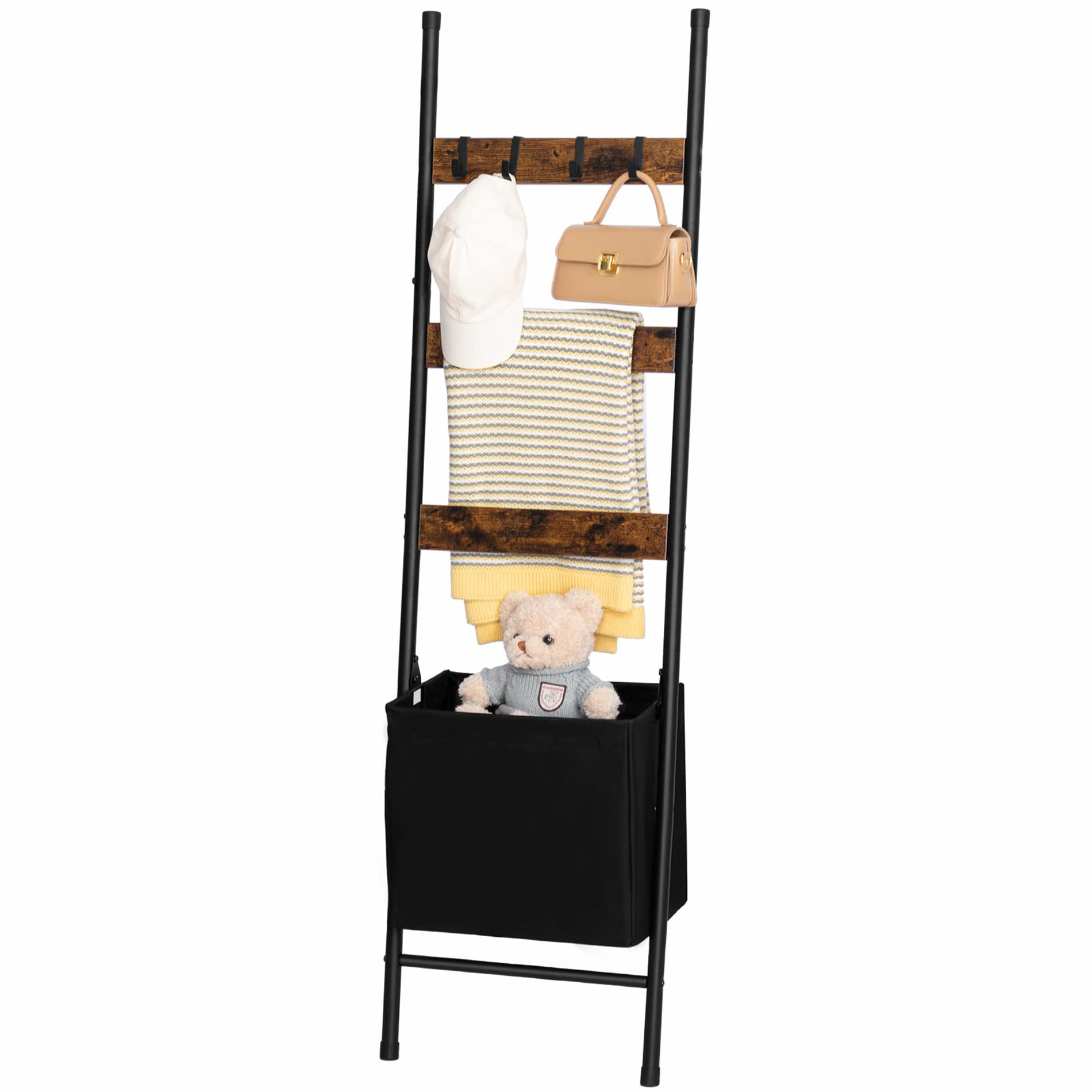 Tower Yamazaki Home Grid-Panel Leaning Ladder, Modern Storage Rack For  Bedroom Or Bathroom, Steel & Reviews