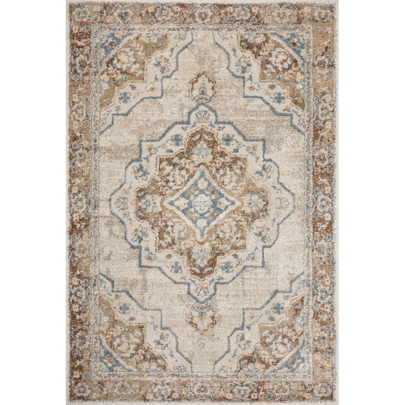 Devara Natural / Multi Area Rug, Rectangle 5'3" x 7'8"