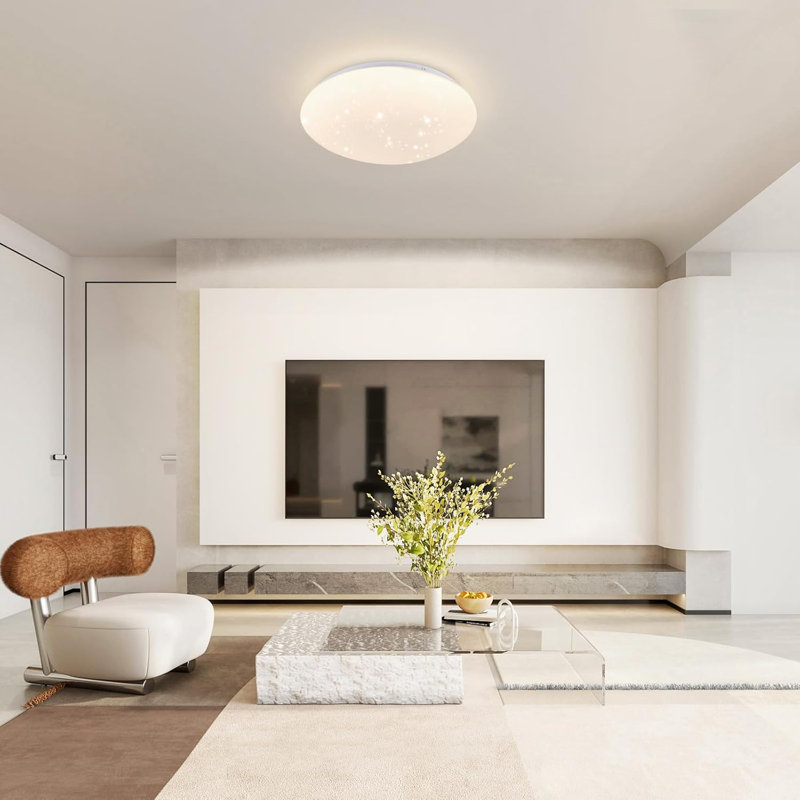 LED Semi Flush Mount, 4000 Kelvins