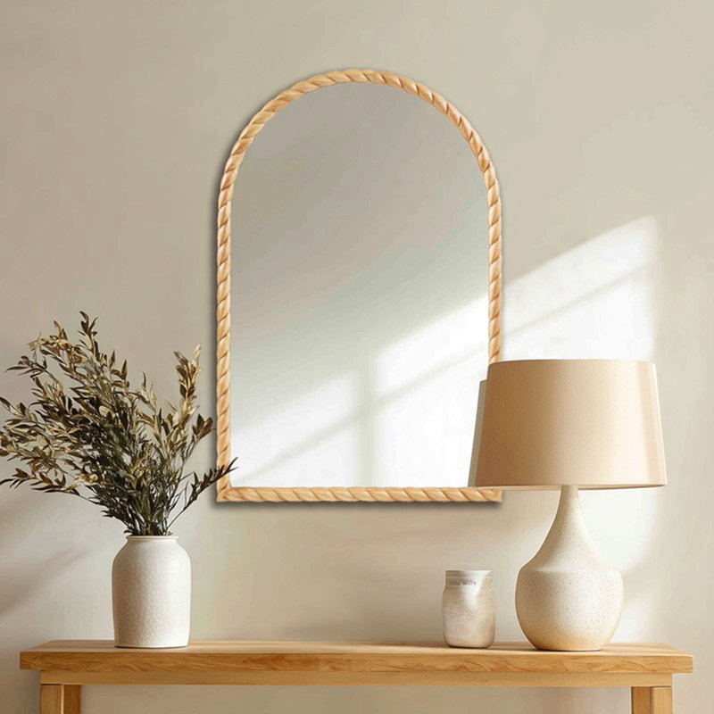 24"X36"X0.98" Wall Mirror, Natural