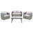 Tarien 4 - Person Patio Conversation Set with Cushions-438471705