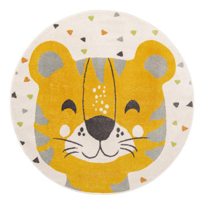 Tapis pour enfant jaune / gris / ivoire Whimsy Tommy