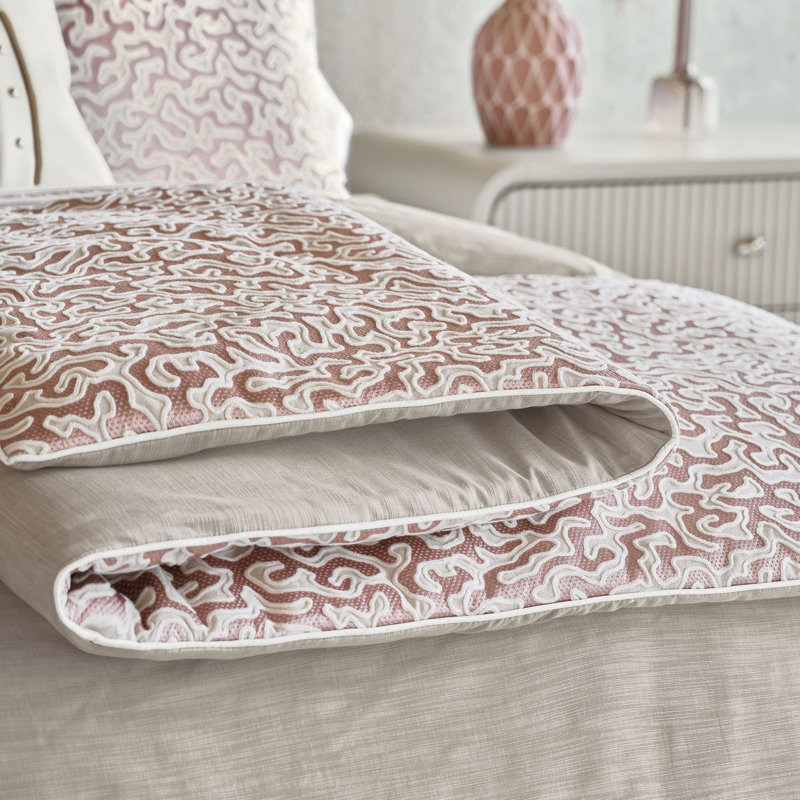 Emmeline Abstract Bed Scarf, Queen