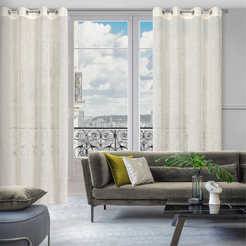 Kashvi Semi Sheer Curtains Single Panel