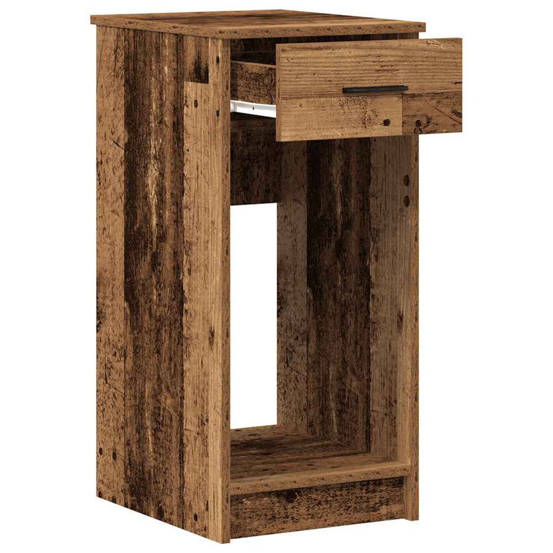vidaXL Computer Tower Stand Engineered wood Compact, Old Wood