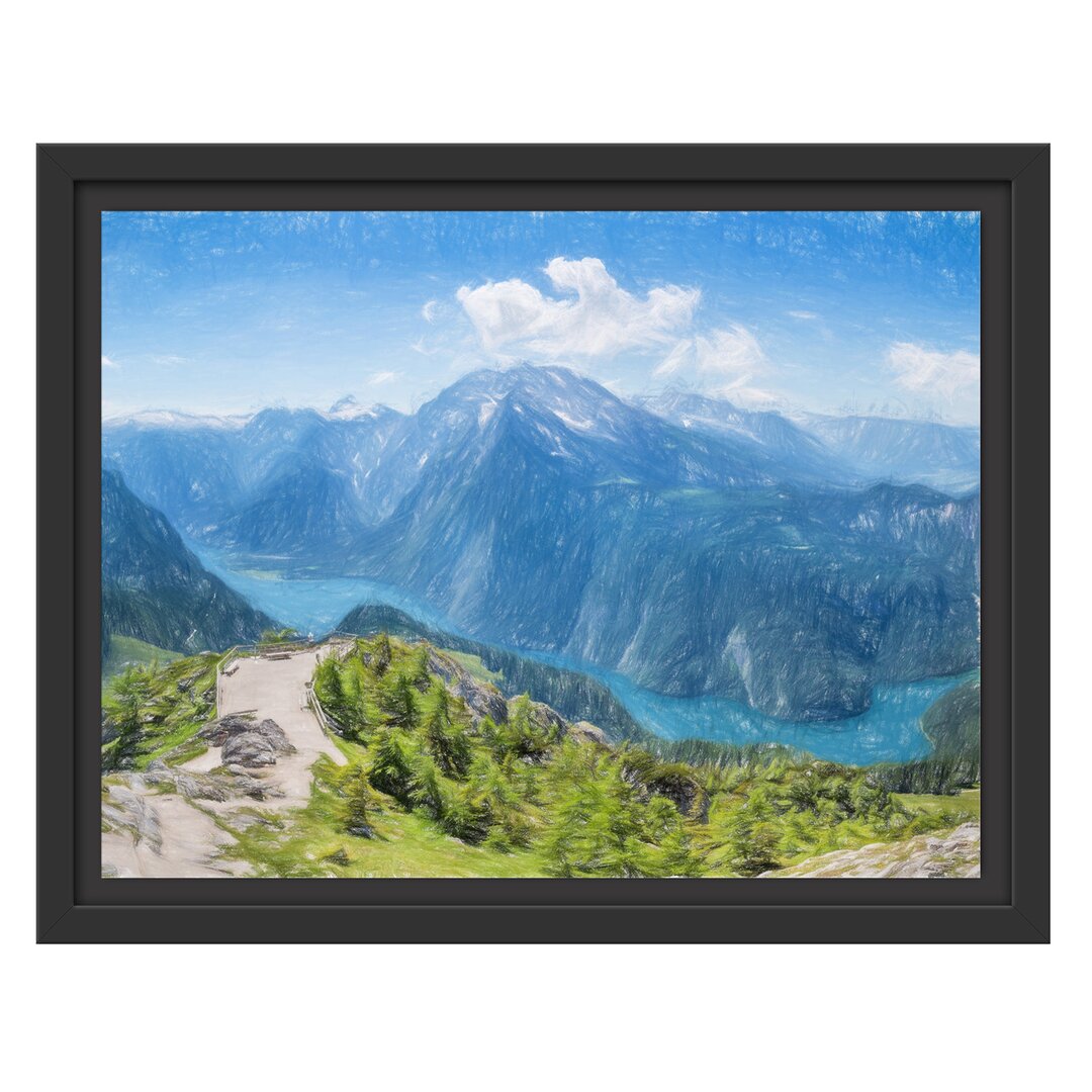 Gerahmtes Wandbild Königssee in Bayern