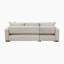 Canapé modulaire en microfibre moderne et contemporain de 110,5 po Retford avec méridienne réversible, lit escamotable et rangement dissimulé-133251100