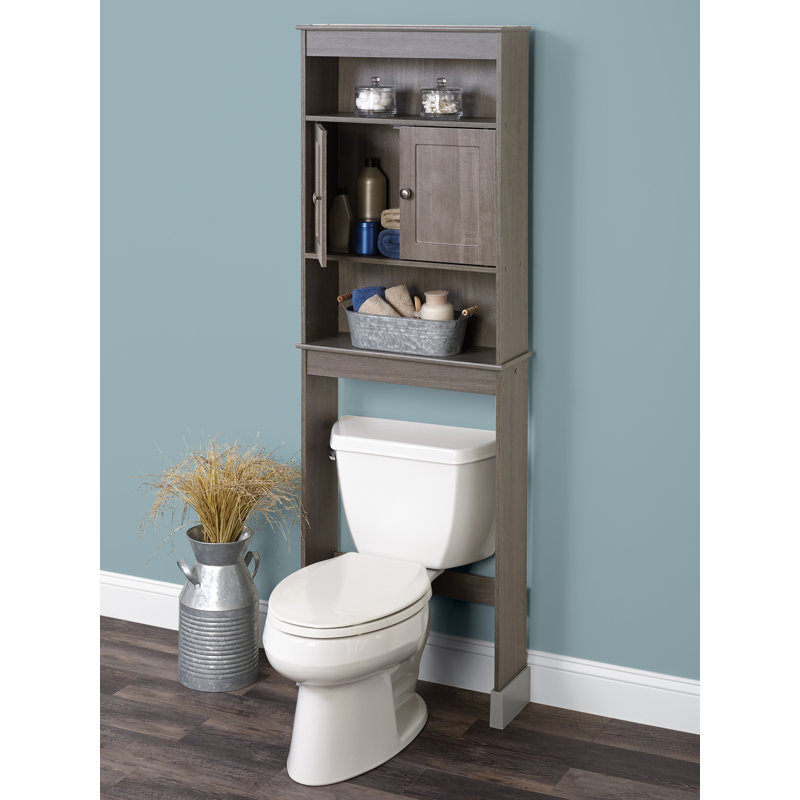 Aretha Over The Toilet Bathroom Space Saver, Gray