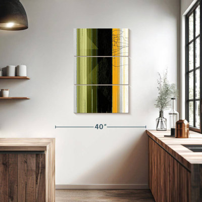 Avery Abstract Green And Yellow