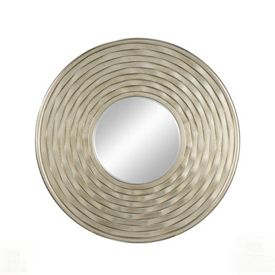 Round Wall Mounted Mirror, Perfect For Bathroom And Living Room Decor, Enhances Light And Space