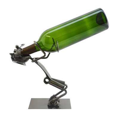 Standing Drunk Man 1 Bottle Tabletop Wine Bottle Rack by Wine Bodies