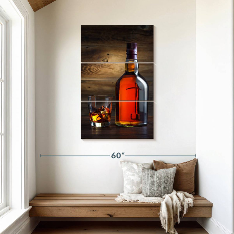 Yarlin Whiskey Bottle, 45" H x 28" W