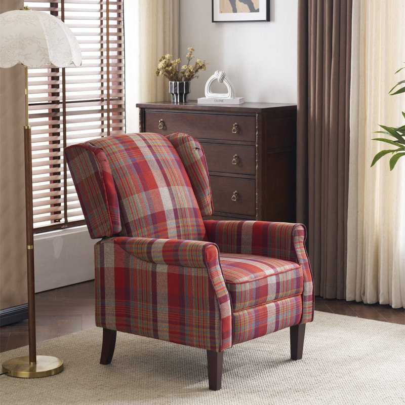 Imogen 70cm Wide Wing Chair Recliner, Red