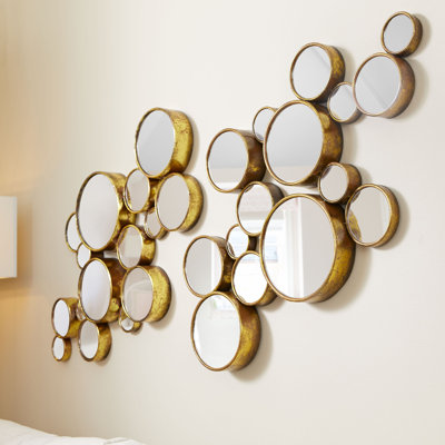 Bubbles Metal Flat Mirror