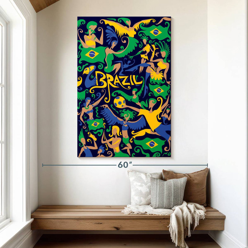 Mardi gras brésilien Nicci, H 51 po x l 34 po