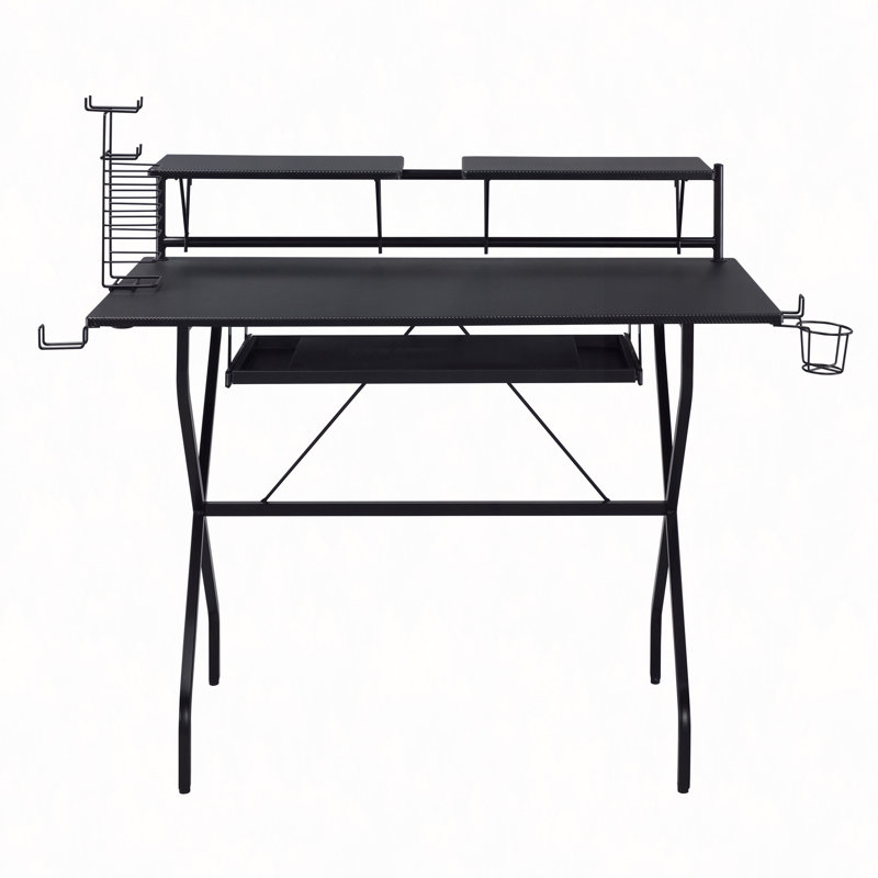 Bureau d'ordinateur avec plateau à clavier