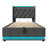 Twin size Upholstered bed, 360 surround LED function, Buttons/Apps/Remote Control, hydraulic storage bed with USB Type-C charging, Gray,Linen (Without mattress)-106569094-106569093