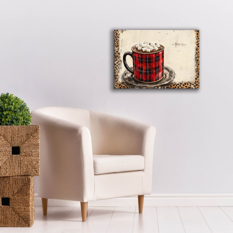 «Hot Chocolate Cup Red Light» par Momart, art mural sur toile, 26 po x 18 po