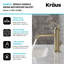 KRAUS Ramus Single Handle Bathroom Sink Faucet with Lift Rod Drain-50612618
