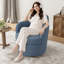 Fauteuil demi-tonneau pivotant à 360 ° Modern, fauteuil d'appoint Boucle, canapé simple rembourré-130830824