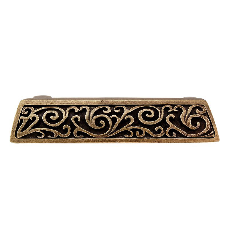 Liscio Finger Pull, Antique Brass