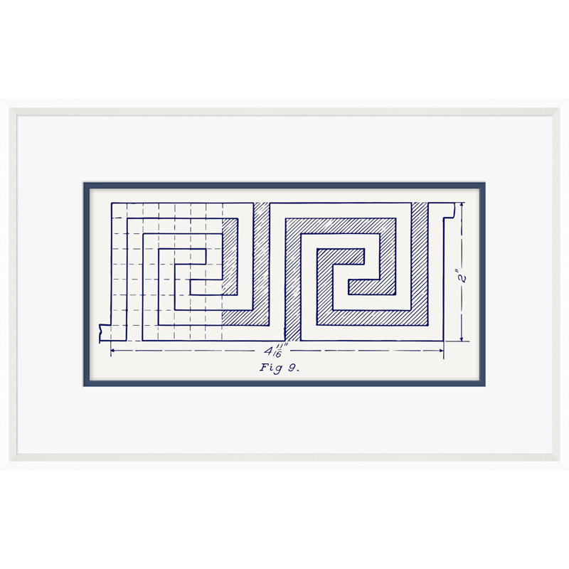 "White figure 9" par David Phoenix - impression encadrée sur papier
