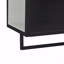 Armoire, moderne, en verre, 62 po, porte en verre, 23 portes à deux murs avec rangement fermé à deux niveaux, une tablette ouverte et un porte-serviettes