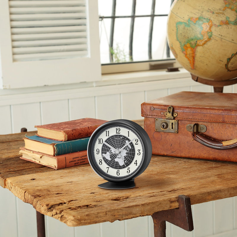 Horloge de table QXE067KLH, Noir