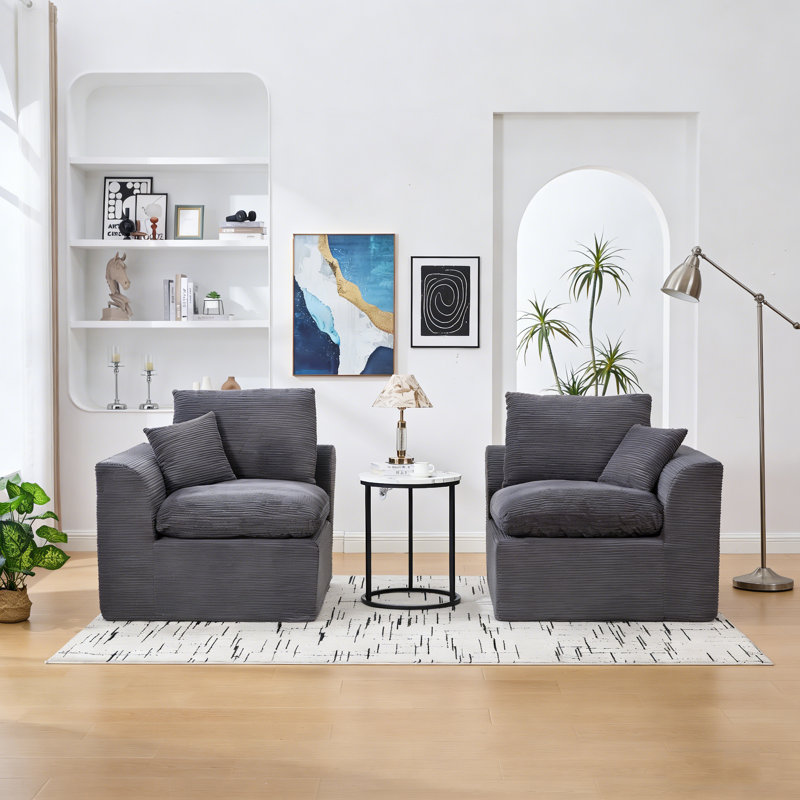 Canapé modulaire modulaire Cloud Couch, canapé moderne Comfy Cloud, 2 places avec housses de coussin Mobilier amovible pour le salon, la chambre à coucher, les appartements, les dortoirs, aucun assemblage requis
