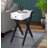 Geonaa Transitional Rectangular Accent Table with USB Power Dock and X-Shape Leg-1823322386