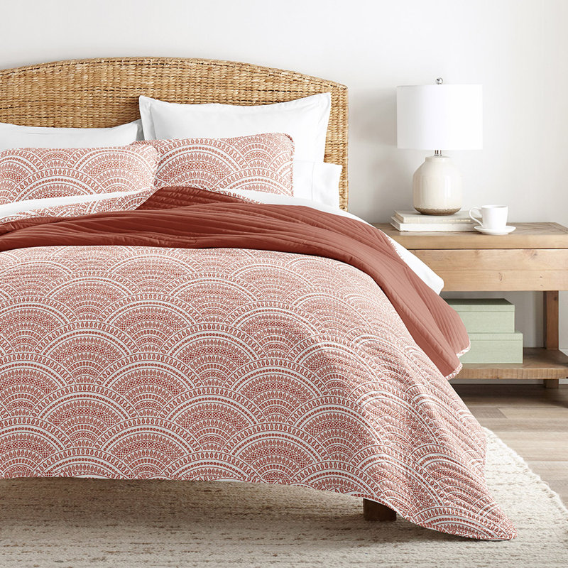 Becky Cameron Quilt, King/Cal-King Quilt + 2 King Shams, Terracotta