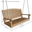 Del-Amo Teak Porch Swing